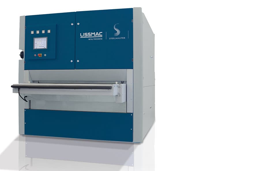 A LISSMAC SMD 5 double-sided deburring and edge-rounding machine